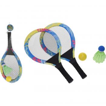 Set de 2 Raquetas de Tenis y Badminton con Pelota - Juego Completo - Alta Calidad