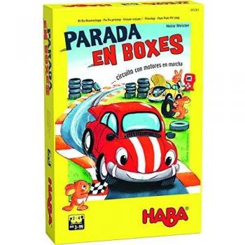 Haba Juego de Mesa Parada en Boxes-ESP, Multicolor