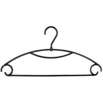 Cintres Giratorios de Plástico Gris - Pack de 10, 41.5 cm
