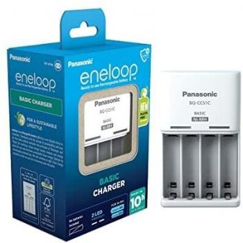 Cargador Básico Panasonic Eneloop BQ-CC51E para Pilas AA/AAA Ni-MH