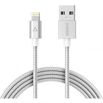Anker AK-A7114041 1.8m USB A Lightning Plata - Cable USB