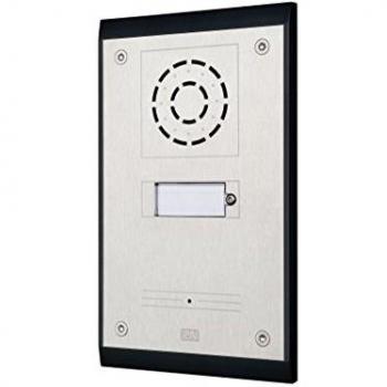 Intercomunicador IP 2N Helios Uni con 1 Botón, Color Negro y Plata