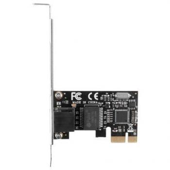 Lanberg PCE-1GB-201 Tarjeta de Red Ethernet Gigabit PCI-E con 1 Puerto RJ45 y Soporte de Perfil Bajo