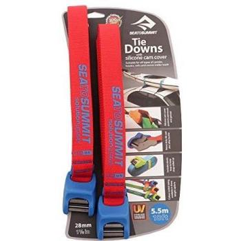 Sea to Summit 5.5m Tie Down Strap with Silicone Cover - Red and Blue