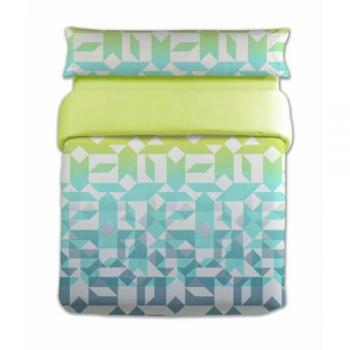 Juego de Funda Nórdica Harris Verde para Cama de 90 - 2 Piezas