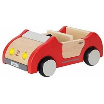 Hape Coche Familiar, Coche de Juguete de Madera para Casa de Muñecas, Accesorio Vehículo para Empujar para Completar el Conjunto de Muebles para Casa de Muñecas