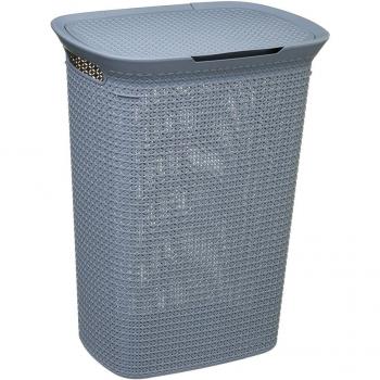 Cesta para la ropa color gris 57lt 61,5x46x35cm