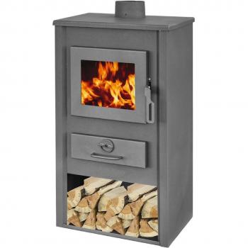 Estufa de Leña Bionda 9kW Acero con Doble Regulación Eider