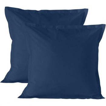 Juego de fundas de almohada azul marino 50 x 75 cm - 2 Piezas Basic HappyFriday