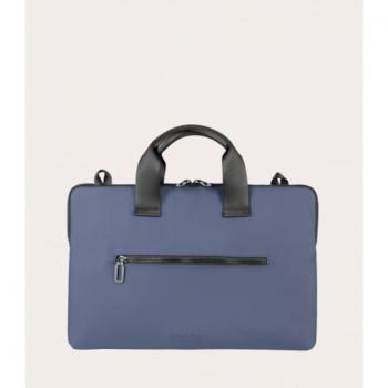 Bolsa Tucano Gommo Slim 15.6 para Notebook y MacBook Pro 16, Azul, Material Reciclado, Diseño Minimalista
