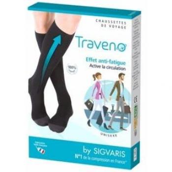 Traveno Efecto Antifatiga Calcetines Negro Talla 43-46 Sigvaris