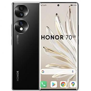 Smartphone HONOR 70 5G, OLED 6,67 a 120 Hz, 8GB RAM, 128GB almacenamiento, Dual SIM - Negro Medianoche