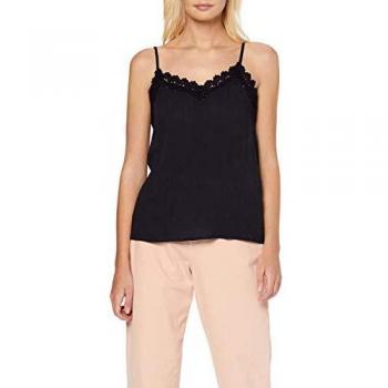 Only Onlemma S/l Strap Lace Top Wvn Camiseta sin Mangas, Azul