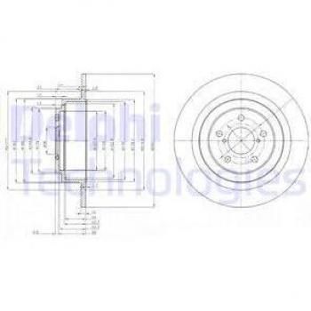 Disco de freno DELPHI BG4154, tipo: disco de freno, características: alta calidad, diseño optimizado para una mejor disipación del calor, fabricado con materiales duraderos para mayor resistencia al desgaste, compatible con diversas