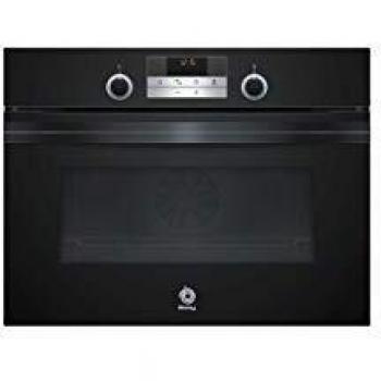 Horno Eléctrico Compacto Multifunción Balay 3CB5351N0, 47L, Aqualisis, Negro