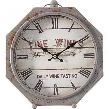 Desconocido B and B Reloj Metal Fine Wines, Compuesto, Multicolor, Talla Unica