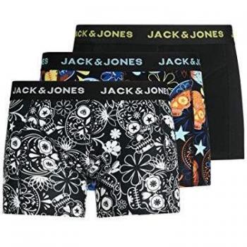 Jack & Jones JACSUGAR SKULL 3 PACK Men's Boxer Shorts - Black (S to XXL)