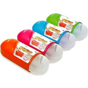 Tatay Porta Bocadillos y Alimentos, Extensible, Libre de BPA, Reutilizables, Apto Lavavajillas y Microondas, Congelacion hasta -40º, 1 Unidad, Color Surtido, Medidas 7.7 x 6.7 x 18 - 25 cm