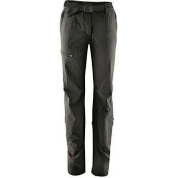 Maier Sports Lulaka Women's Black Hiking Pants with Roll-Up Function, Size 38