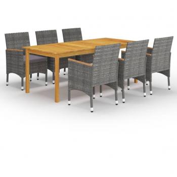 7-Piece Grey Garden Dining Set