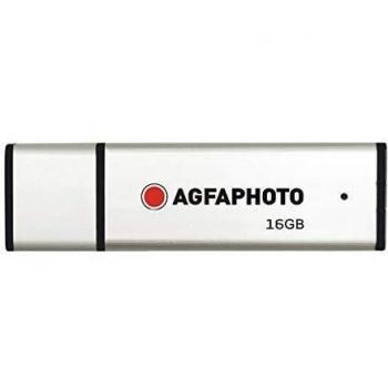2.0 Plata Agfaphoto 16 GB De Memoria USB Stick
