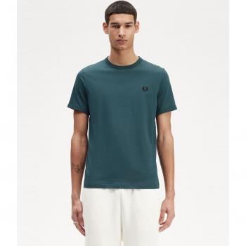 Camiseta Fred Perry manga corta cuello redondo verde (modelo M3519-S80)