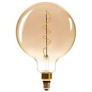 Bombilla globo con filamento de led torsad E27 4w 250lm luz cálida atmosphera ø20x25,6cm