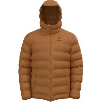 Chaqueta aislante Odlo Ascent N-Thermic Hooded (honey ginger) Hombre