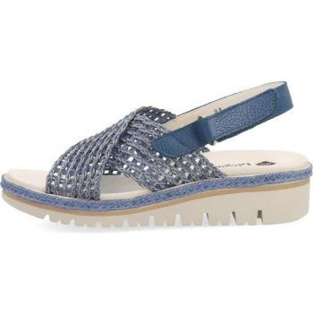 Sandalias con cuña Piesanto para mujer en color azul modelo 240843