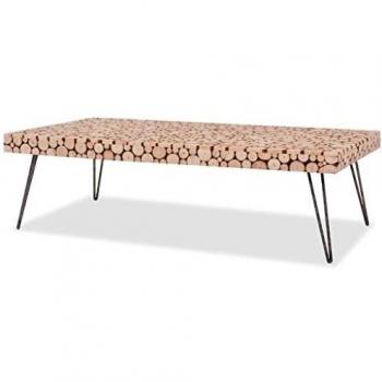 vidaXL Mesa Auxiliar Madera 120.5x60.5x35 cm Mesilla Mesita Centro Café Mueble