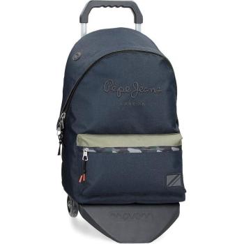 Mochila Pepe Jeans Cromwell 44 cm con carro