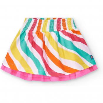 Falda de niña Tuc Tuc de rayas multicolor con cintura elástica Laguna Beach