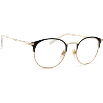 Levi's LV 5008 Full-Rim Metal Glasses for Men, Black, 50mm Lens