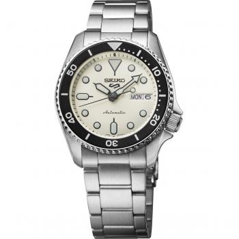 Seiko 5 Sports SKX Midi Mono 38mm Men's Watch Cream