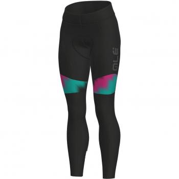 Alé Solid Pulse Culote, Mujer, Negro/Turquesa/Rosa, 180/185