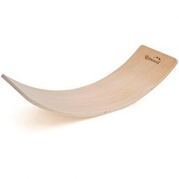 Tabla de Equilibrio Montessori Curvy 82x30x19 cm Madera Ecológica Certificado CE Peso Máximo 60 Kg A Partir de +12 Meses (1 año)