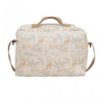 Bolso Maternal Masai Beige con Detalles Bordados