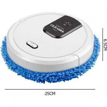 Robot Aspirador Inteligente 3 en 1 1048 con Fregona Seca y Húmeda, Recargable y Succión Potente