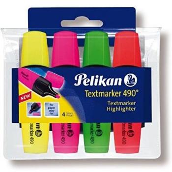 Pelikan 943324 - Pack de 4 marcadores, multicolor