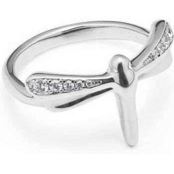 UNO de 50 Dragonfly Ring - Sterling Silver with Topaz Accents
