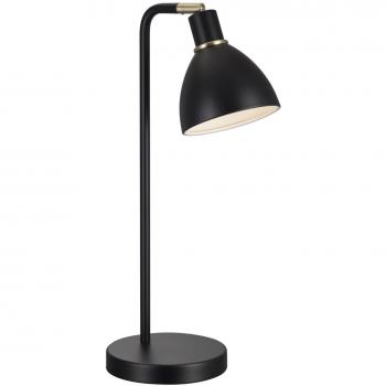 Lámpara de mesa Nordlux Ray, diseño clásico, metal negro, E14, IP20