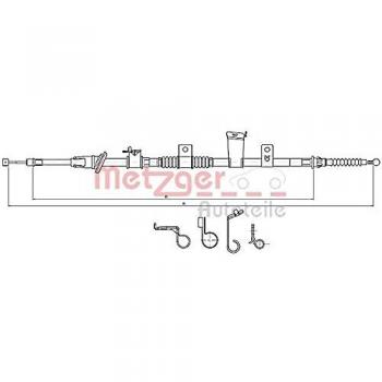 Metzger 172300 freno cuerda cofle