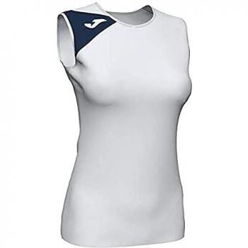 Joma Spike II Camisetas Señora, Mujer, Blanco-Marino, M