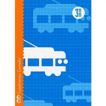 Libreta Lamela Cuadrovía 3mm 4º Partido 30 Hojas Grapada 70g/m² Ref.06003