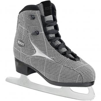 Roces Brits Ice Skate, Mujer, Ajedrez Negro/Blanco/Plateado, 38