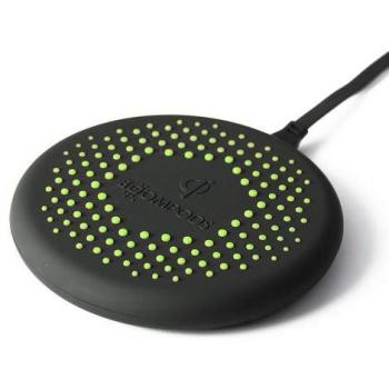 Boompods Eclipse Cargador INALÁMBRICO Qi Verde 15W Carga RÁPIDA