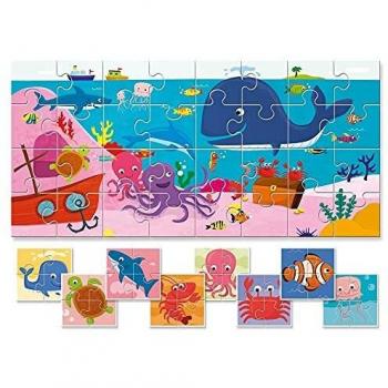 Ludáctica Dudu' Baby Puzzle Collection The Sea Animales Marinos Modo Montensori