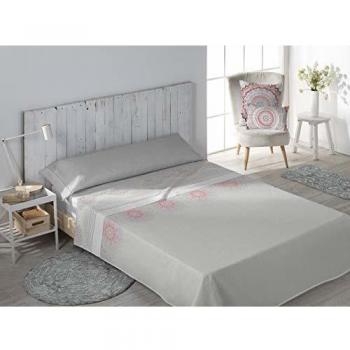 Secaneta Stilia, Juego De Sábanas De 3 Piezas Bajera, Encimera Y Funda Almohada, Deco