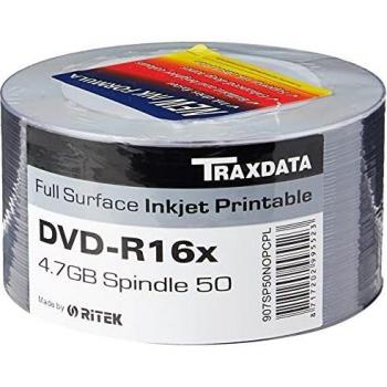 Traxdata 907WEDRPSN001 Spindle, Pack de 50 DVD-R