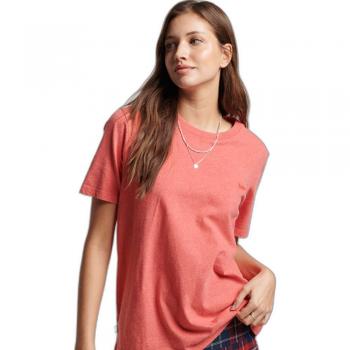 Camiseta Vintage Logo Bordada Superdry para Mujer - Rosa/Anaranjado/Rojo - Talla: 10